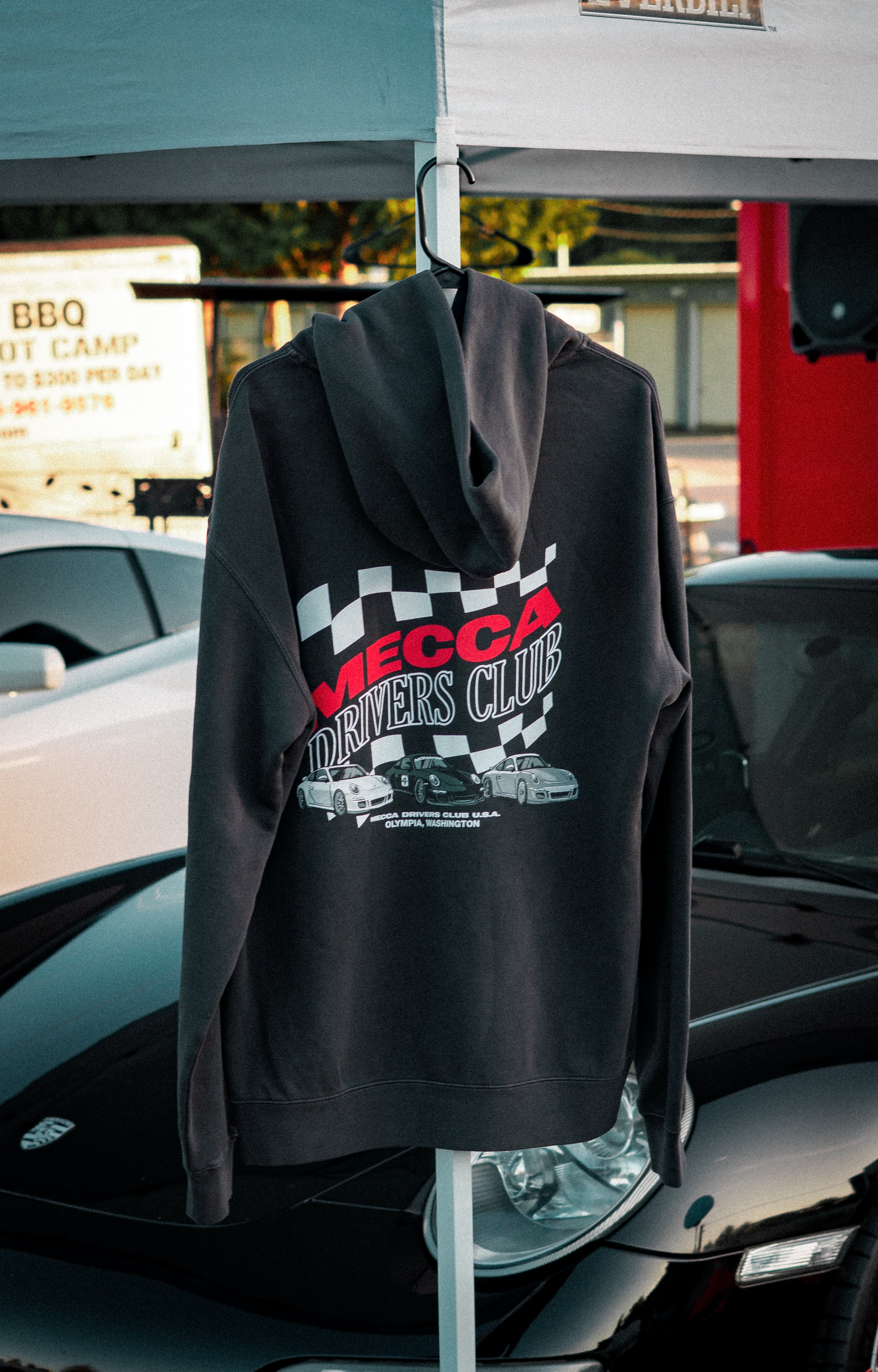 Mecca Drivers Club Premium Vintage Hoodie